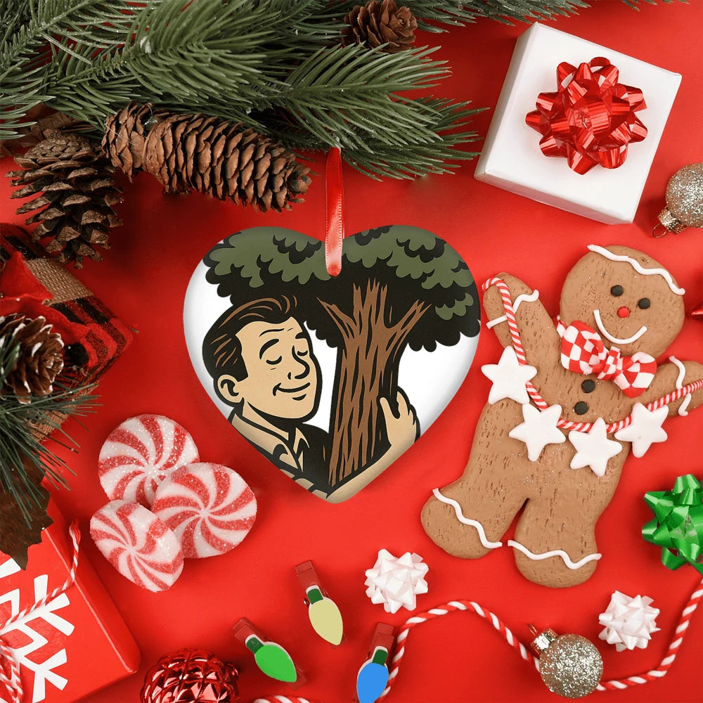 Heart Ceramic Ornament - Plan Heals Creative Studio