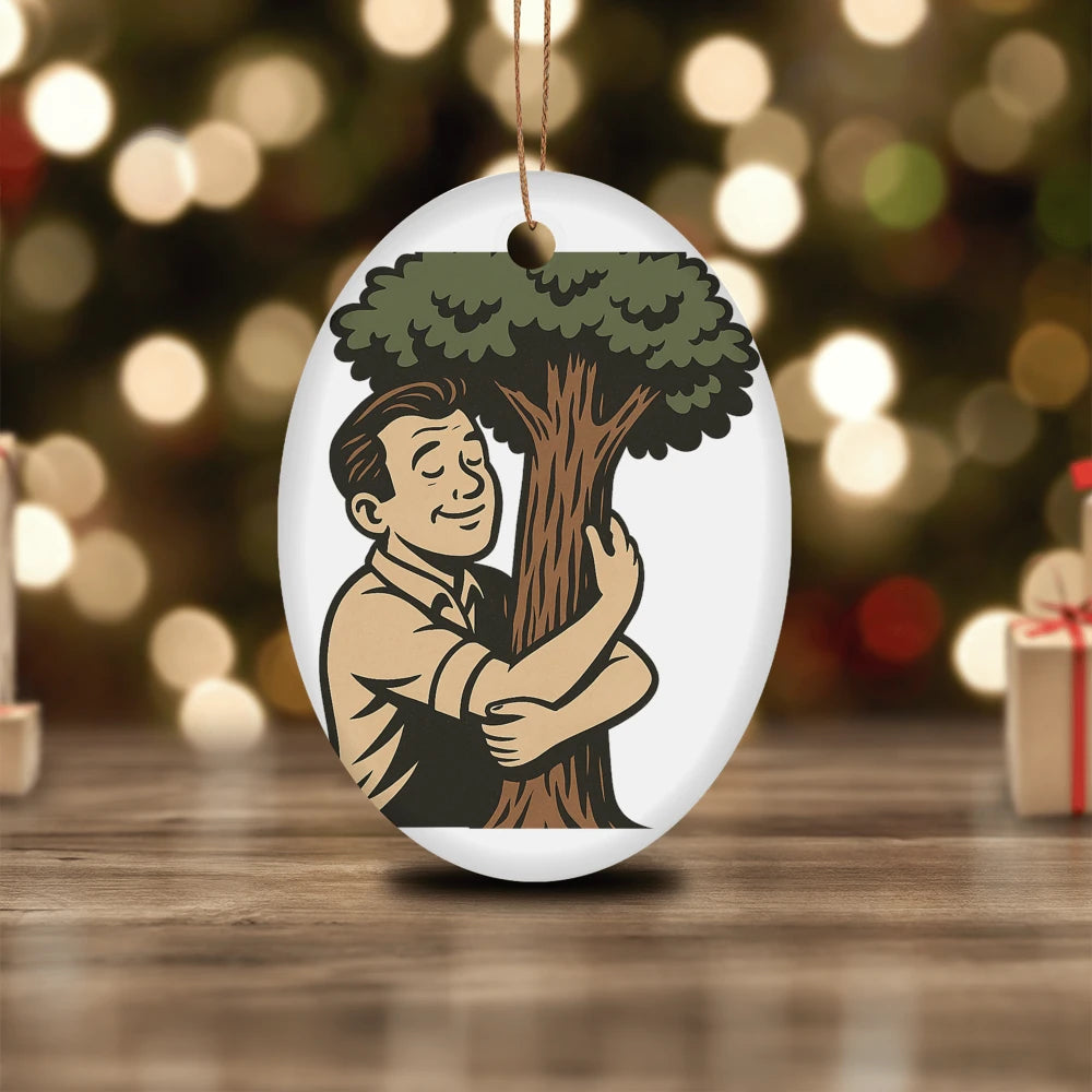 Oval Ceramic Ornament - Plan Heals Creative Studio