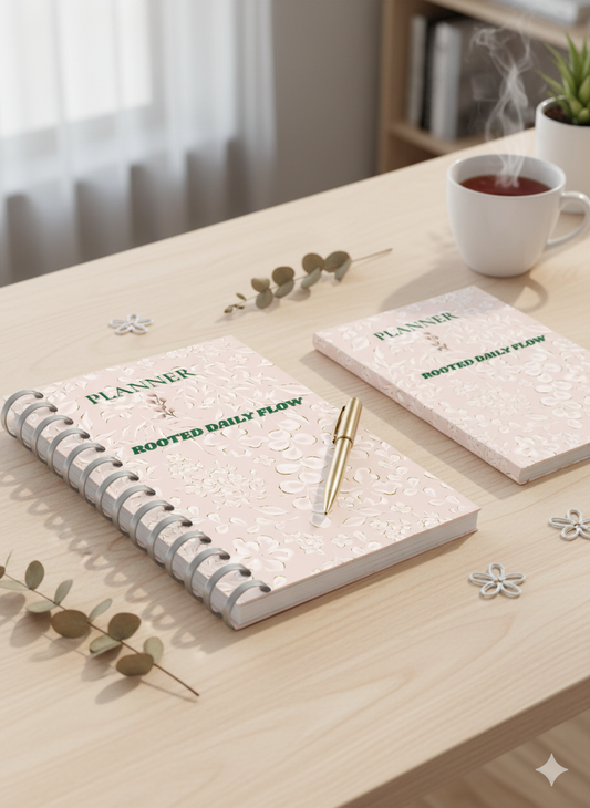Rooted Daily Flow Planner – Minimalist Organiser - Plan Heals Creative Studio