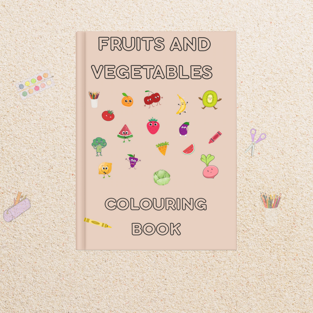 Cover of Creative Kids Colouring Book, an educational activity book for children ages 4–8.