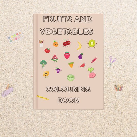 Cover of Creative Kids Colouring Book, an educational activity book for children ages 4–8.