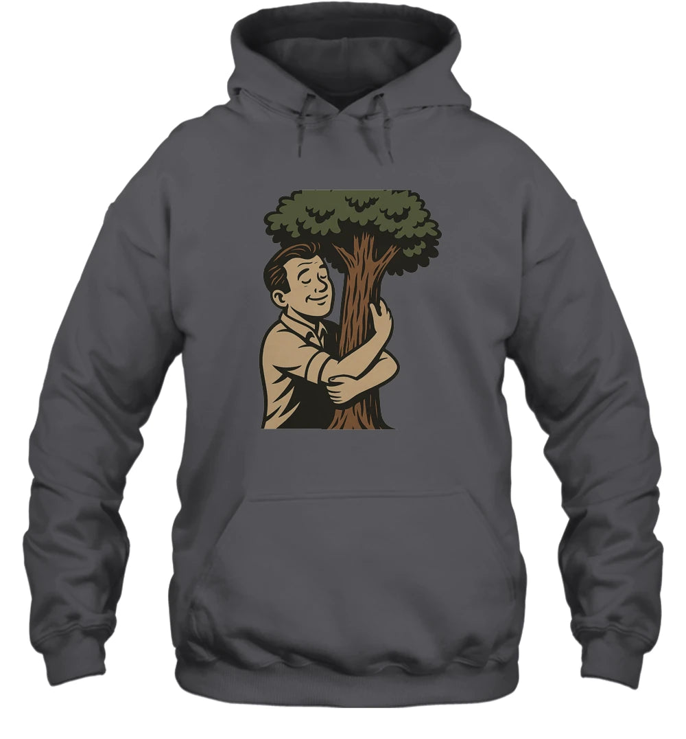 Tree Hugger Heavy Hooded Sweatshirt – Grounded. Bold. Unapologetic.” - Plan Heals Creative Studio