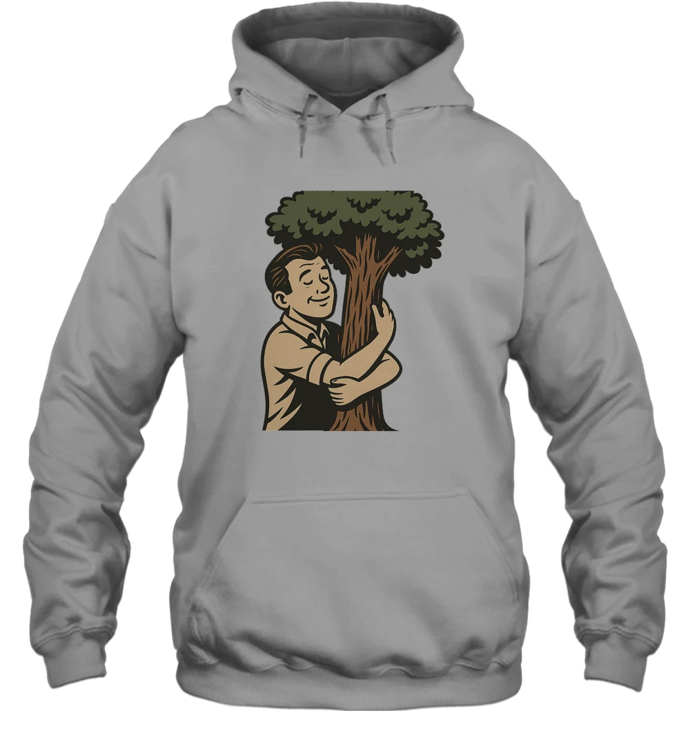 Tree Hugger Heavy Hooded Sweatshirt – Grounded. Bold. Unapologetic.” - Plan Heals Creative Studio