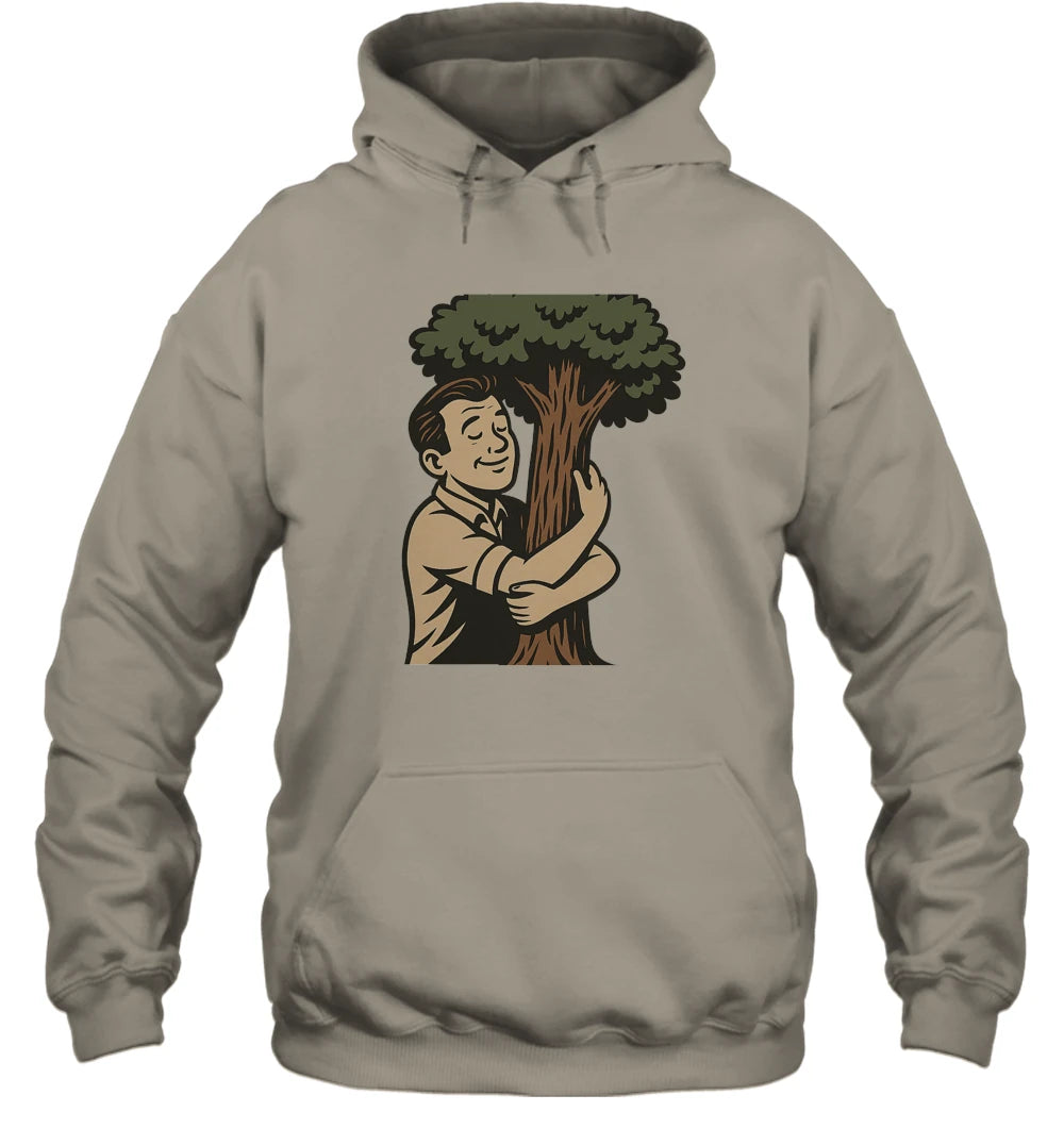 Tree Hugger Heavy Hooded Sweatshirt – Grounded. Bold. Unapologetic.” - Plan Heals Creative Studio