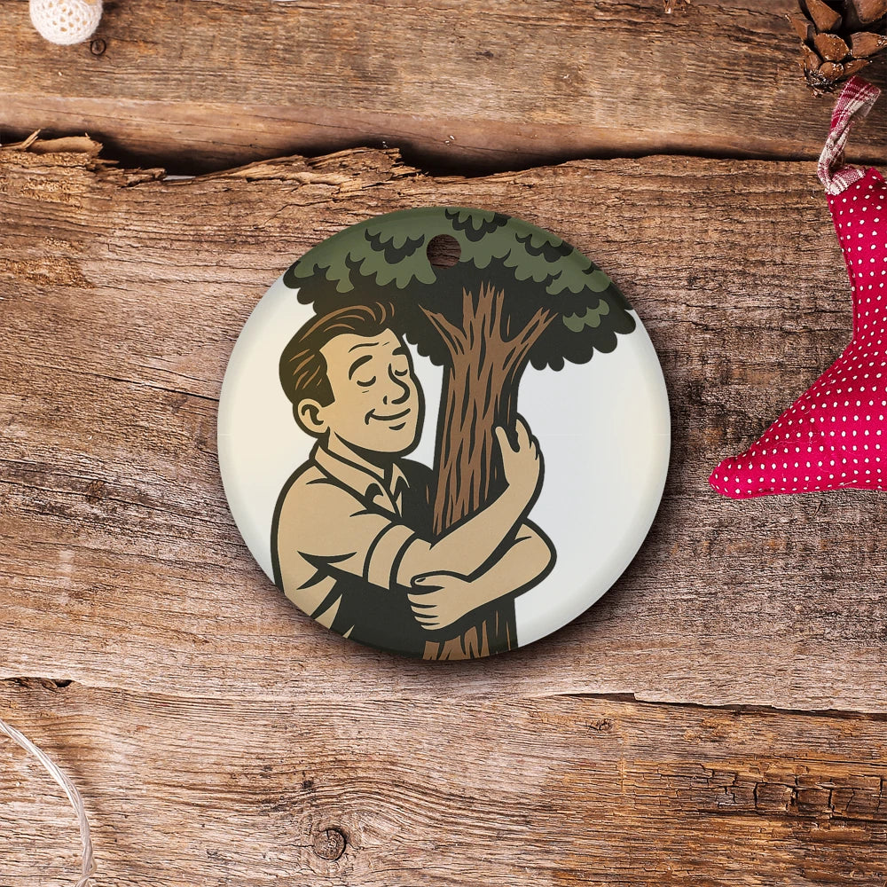 Circle Ceramic Ornament - Plan Heals Creative Studio