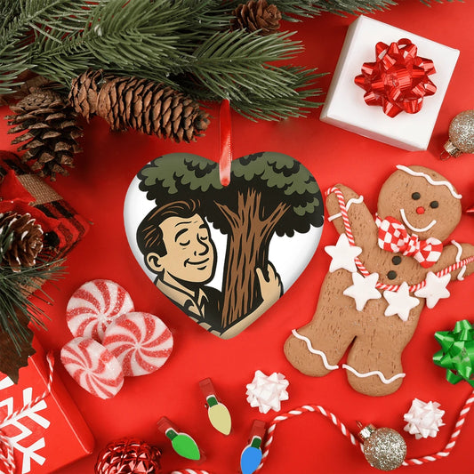 Heart Ceramic Ornament - Plan Heals Creative Studio